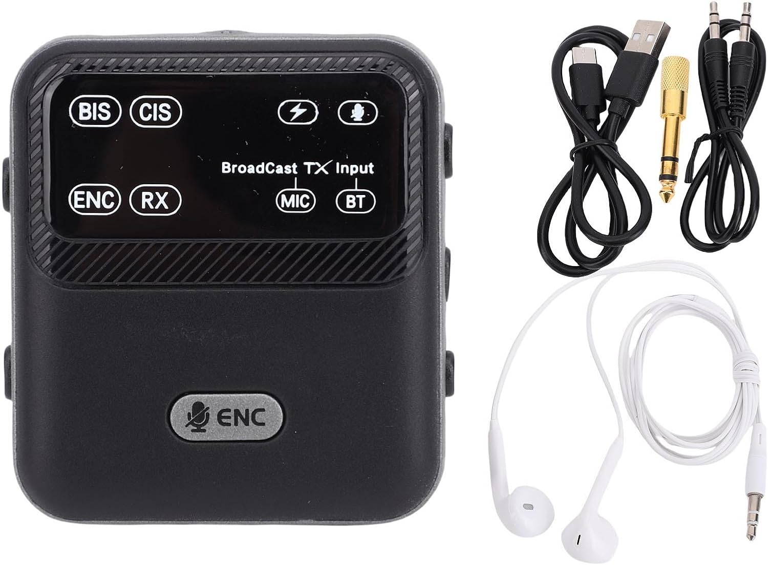 Jectse BT 6.0 Audio Transmitter Receiver and included accessories