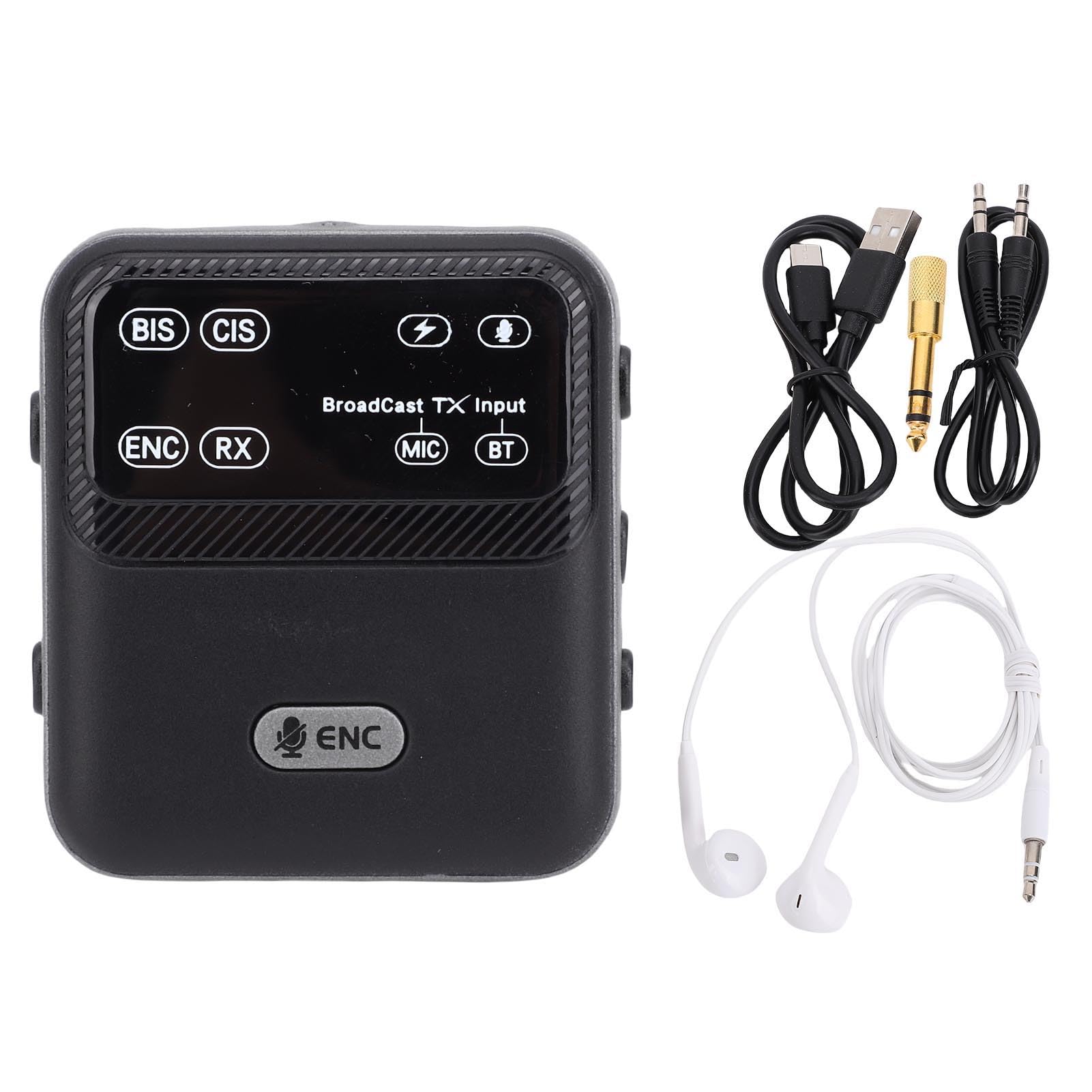 Sxhlseller Ricevitore Trasmettitore Bluetooth 6.0, Adattatore Audio Wireless 2 in 1 con Uscita e Ingresso Ausiliario da 3,5 Mm, Adattatore Trasmettitore Wireless per Aeroplani, Autoradio,