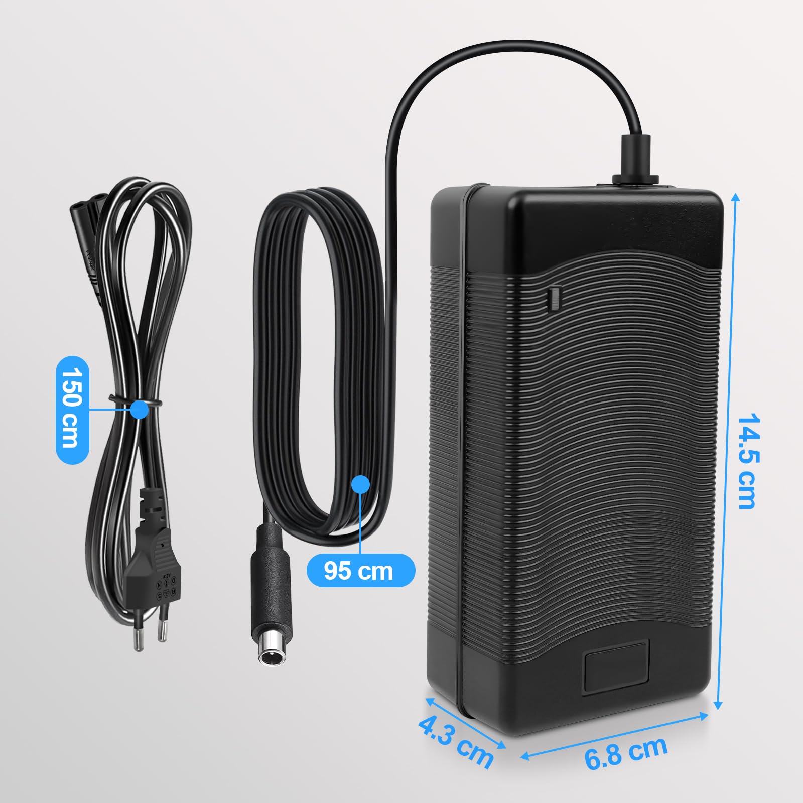 Caricatore da 54,6 V 2 A per Kukirin G2 Pro(vecchia versione prima del 2023)/Kukirin G2 MAX, per ENGWE EP-2Pro/Engine Pro/X26/P26 con batteria agli ioni di litio da 48 V