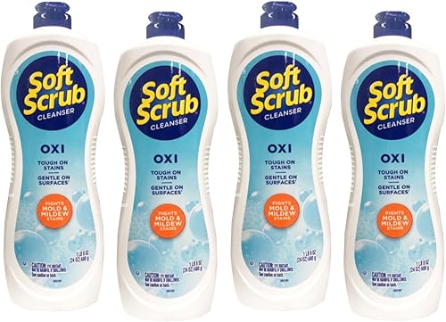 Soft Scrub Limpiador Oxi, 24 onzas (paquete de 4)