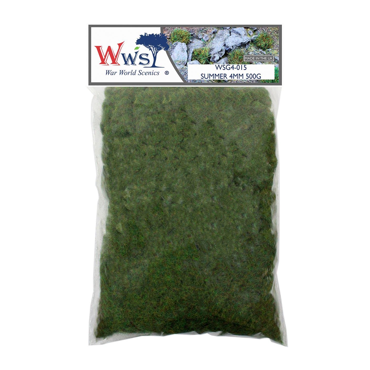 WWS War World Scenics WWScenics | 4mm Herbe Statique Eté | 500g | WSG4-015 | Matériel pour Maquette Réaliste