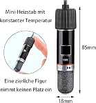 10W Aquarium Heater,Fish Tank Heater,Mini Tank Heater Heating Rod Constant Temperature Heater,USB Interface Design Rechargeable Heating Accessory for Aquarium and Small Fish Tanks