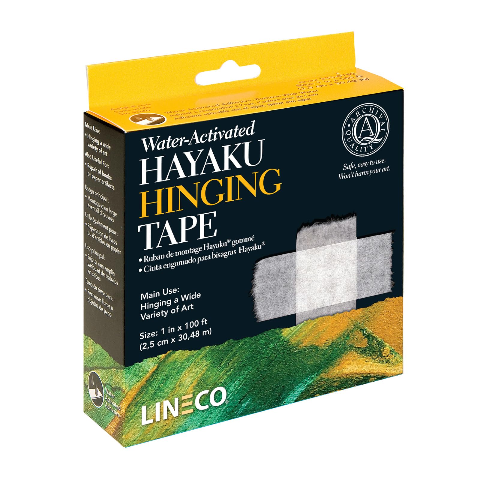 Lineco Water-Activated Hayaku Hinging Tape 1