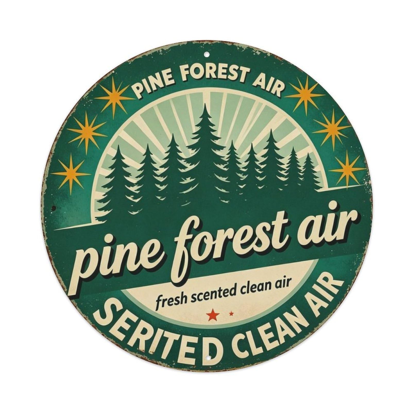 Pine Forest Air Metal Tin Sign Plaque