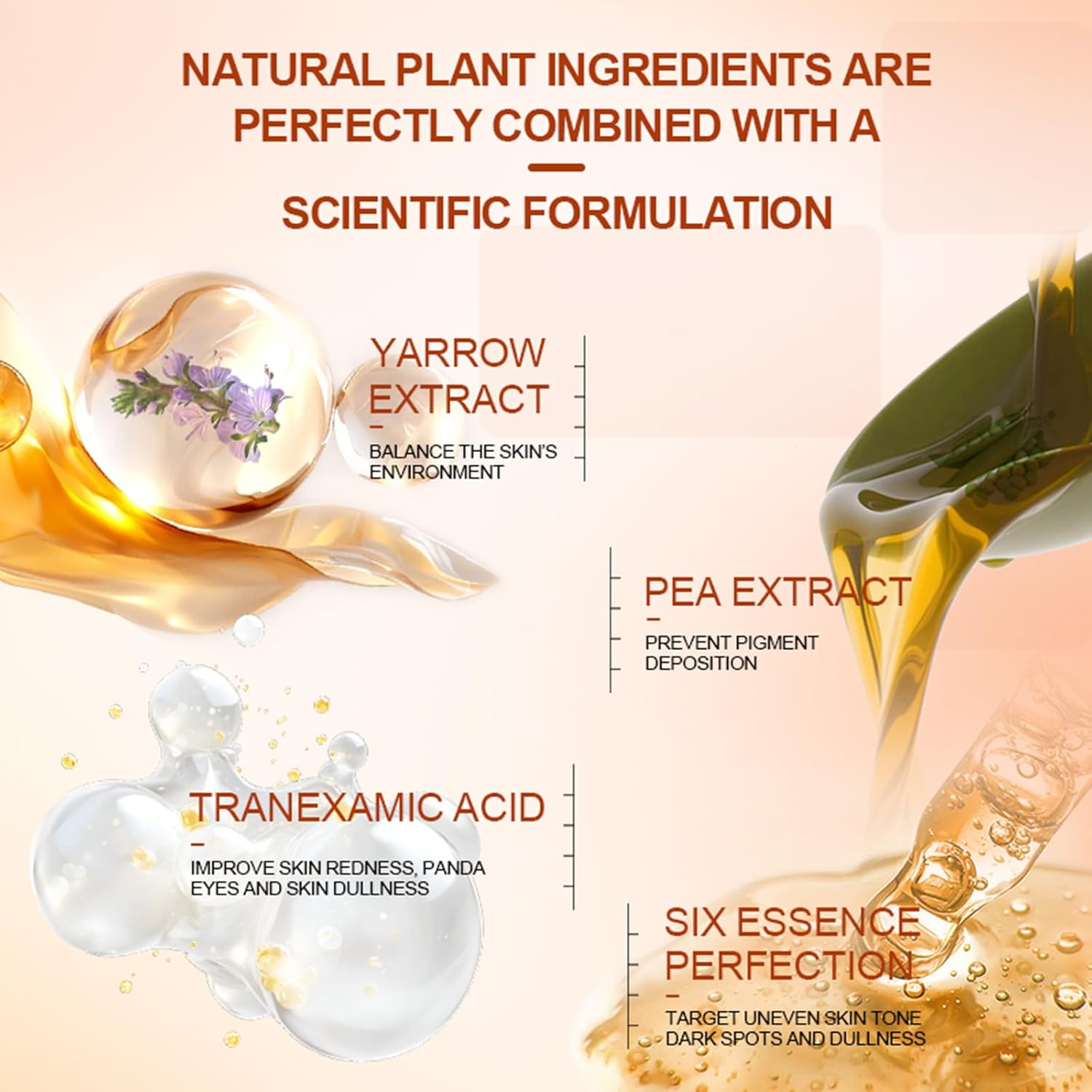 PORCOPE Facial Repair Serums - Contains Tranexamic Acid and Natural Plant Extracts - Repairs Rough Skin Delays Aging Fades Blemishes improves Dullness and Enhances Facial Radiance (1 pack)