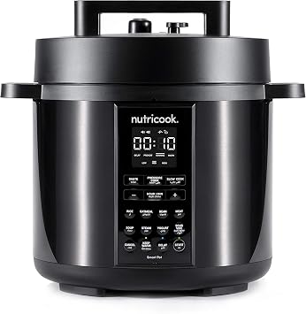 Nutricook Smart Pot 2, 8 Liters, 9 In 1 Electric Pressure Cooker, Slow Cooker, Rice Cooker, Steamer, Saut  Pot, Yogurt Maker & More, 12 Smart Programs With New Smart Lid,