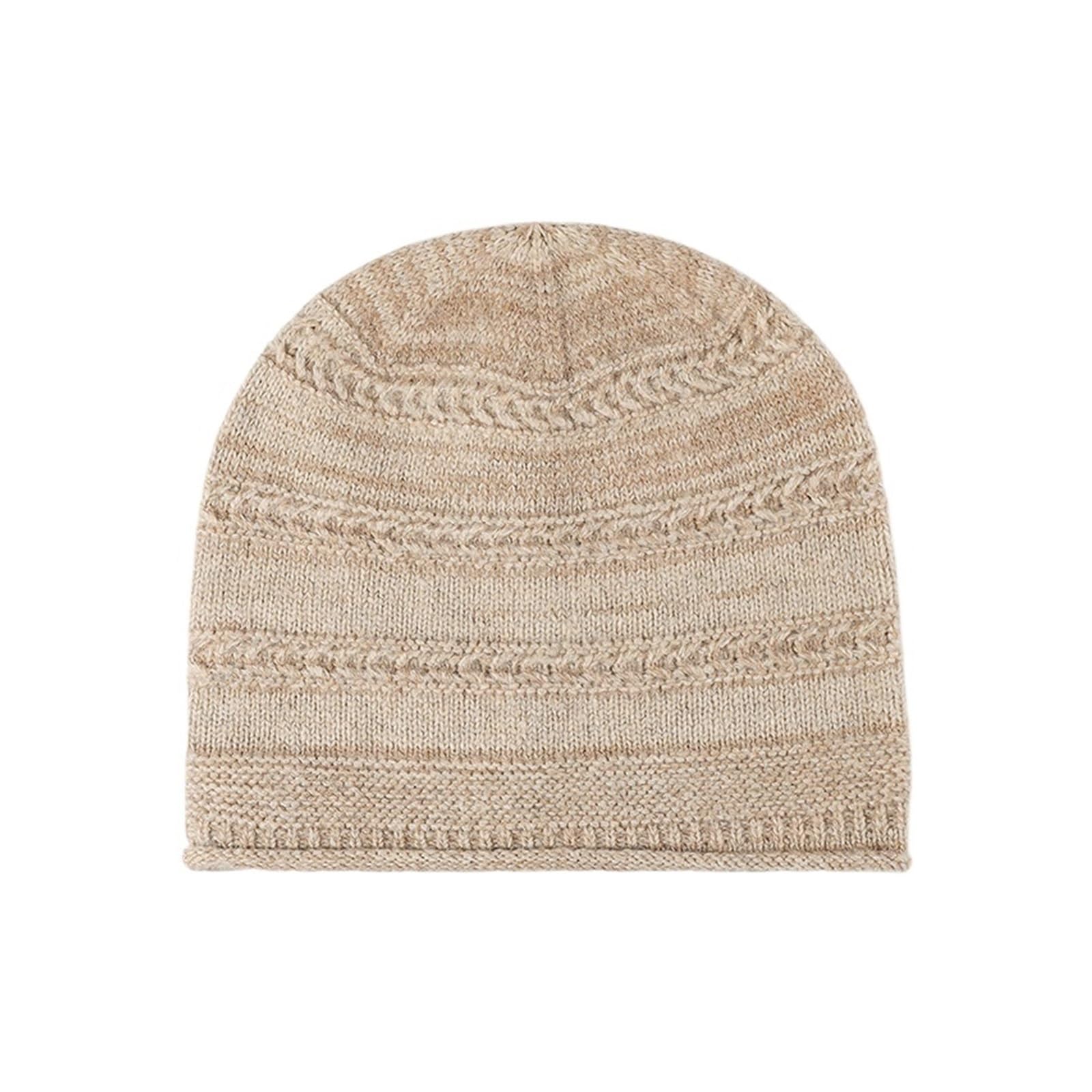 Bonnet tricoté femme fin kaki : protégez-vous du froid sans transpirer
