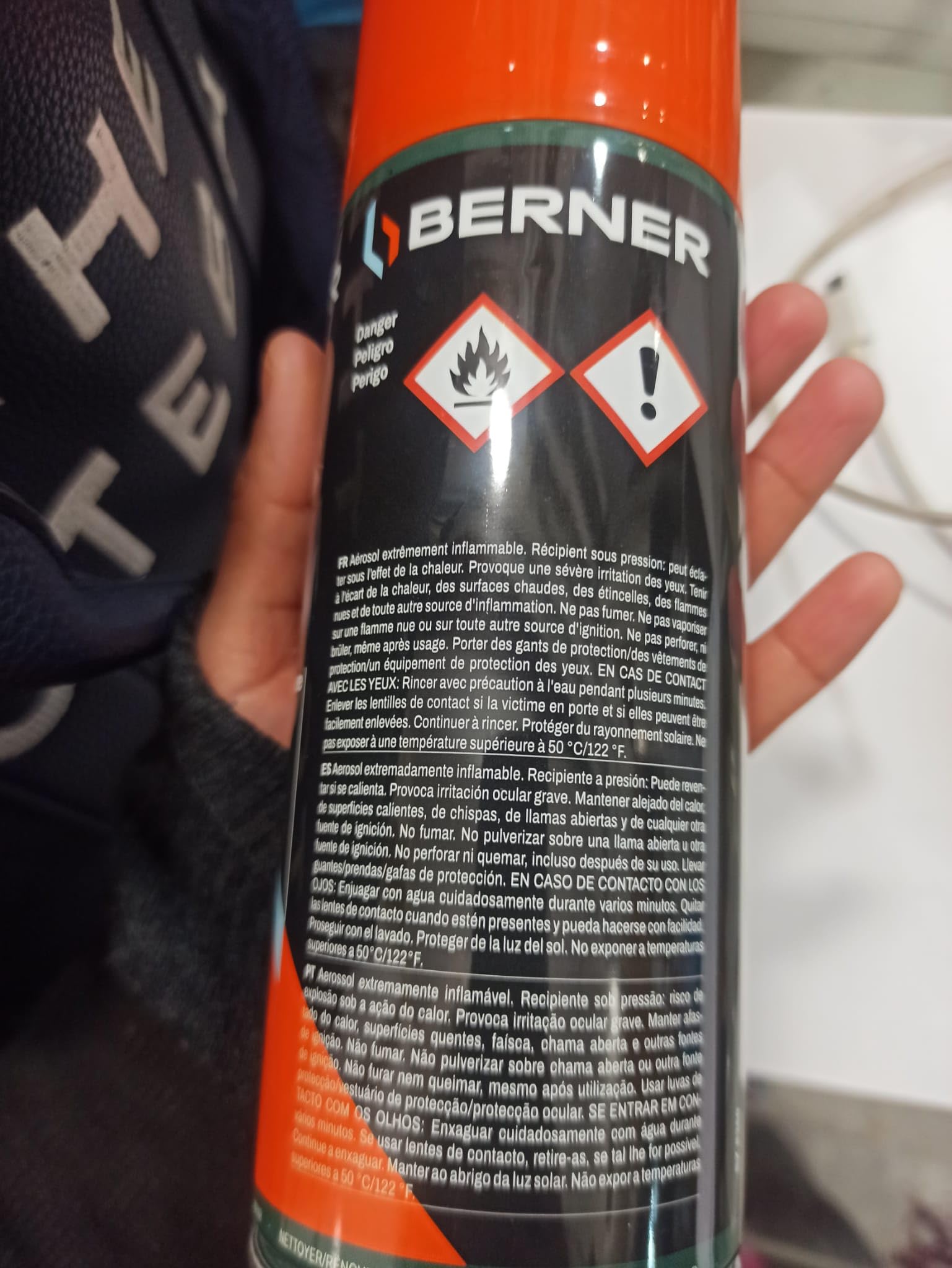 Spray aérosol nettoyant Alu/PVC BERNER