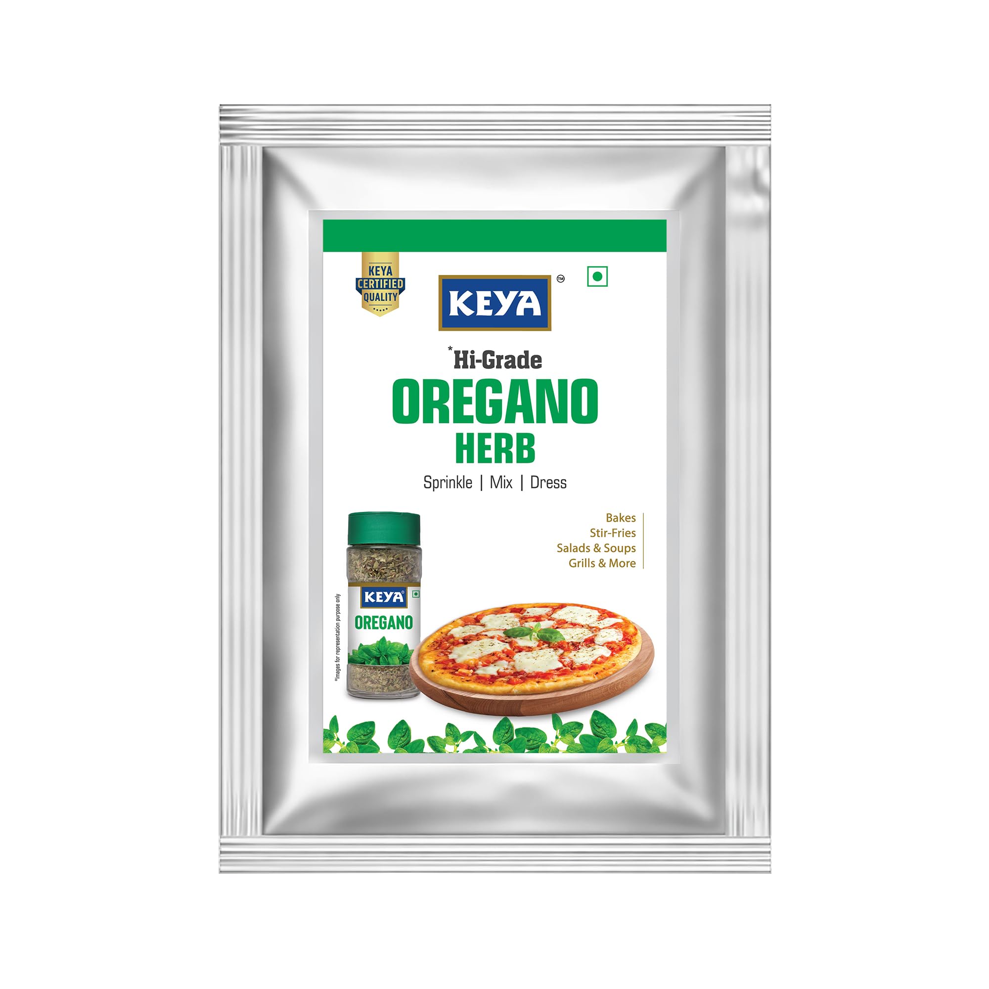 Keya Oregano Herb, Premium Mediterranean Herb for Pizza, Pasta, Sauces, Soups & Salads, Rich Aroma and Authentic Flavour, 250g-image-42