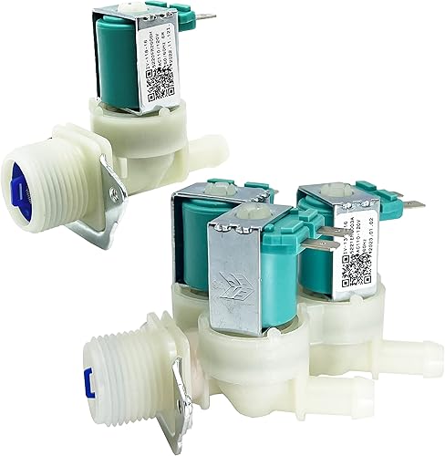 5221ER1003A & 5220FR2006H Juego de reemplazo de válvula de entrada de agua de lavadora para LG, reemplazo AP5986564 5221ER1003C 5221ER1003D