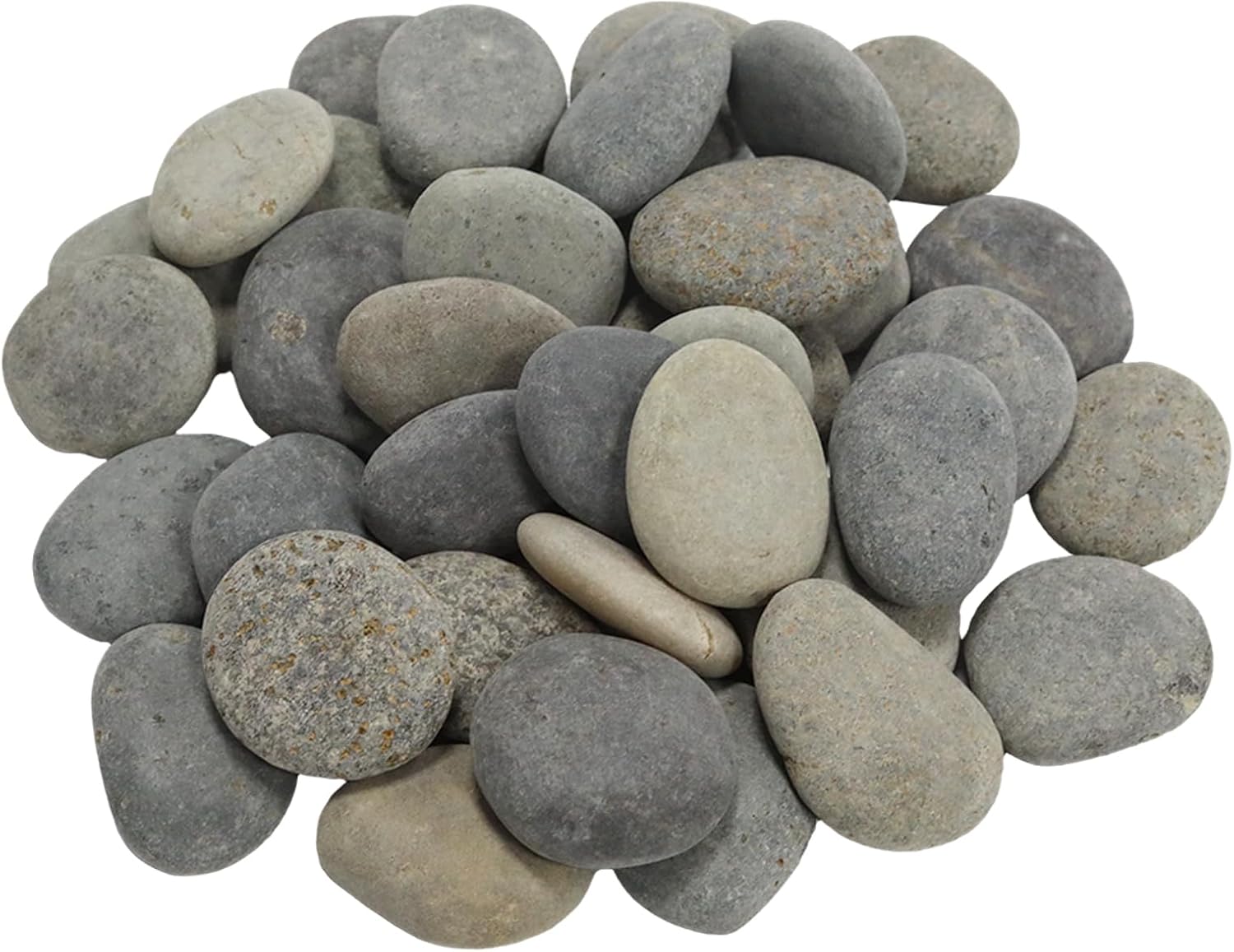 4LB Large Rocks for Painting, 1-2 Inch Natural River Rocks, Decorative Stones for Fish Tank Aquarium Fountain Garden Arts Crafting
