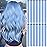 LADYAMZ Colored Hair Extensions 14 PCS, 22 In Baby Blue Clip in Hair Extensions Party Highlights, Light Blue Synthetic Hairpieces for Girls Women Kids Christmas New Year Cosplay Gift(Haze Blue)