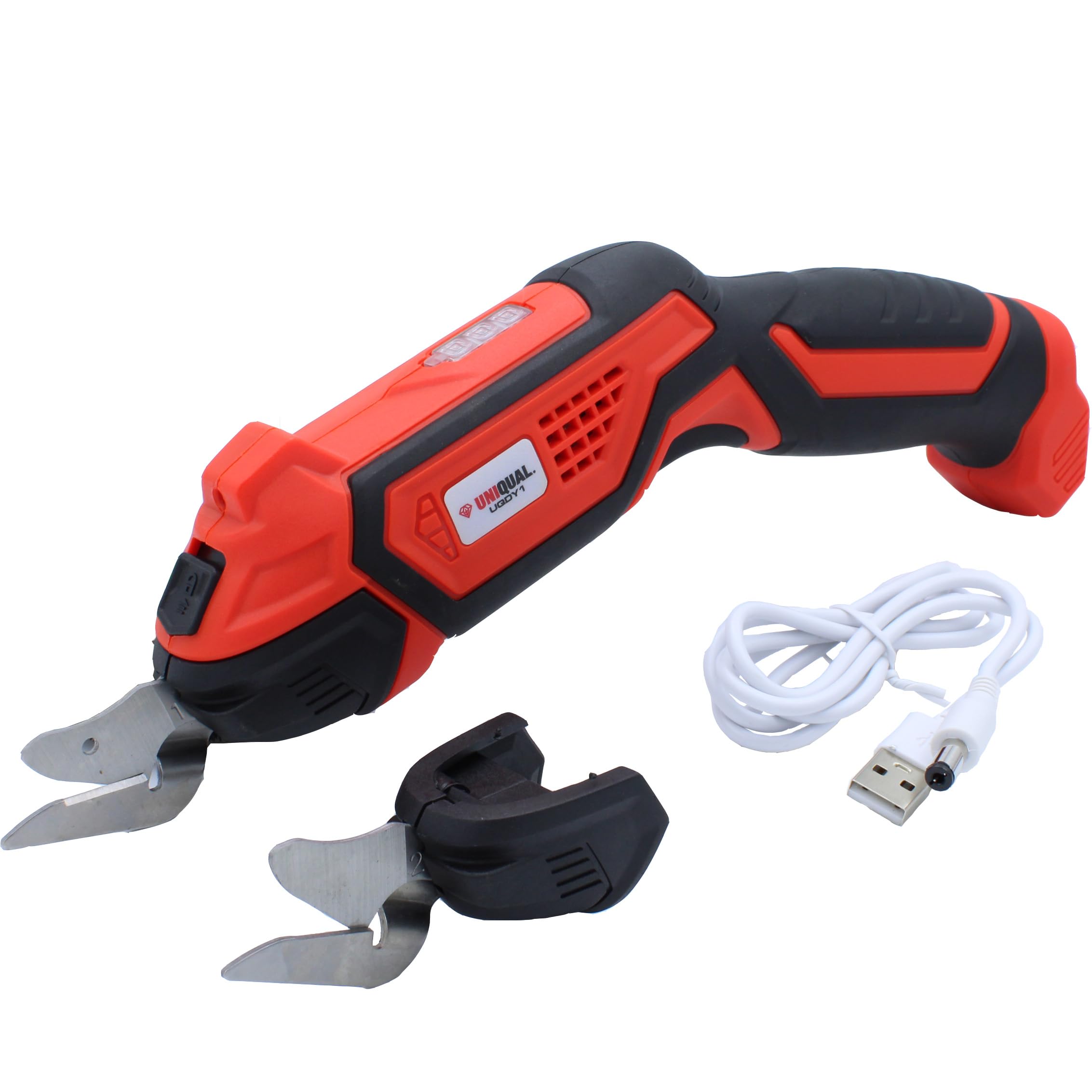 UniQual Cordless Electric Scissor Cutting Tool with 2 blades 2000mAh battery for Fabric, Cardboard, Leather, Felt, Foam | USB Rechargeable | Kaichi-image-41