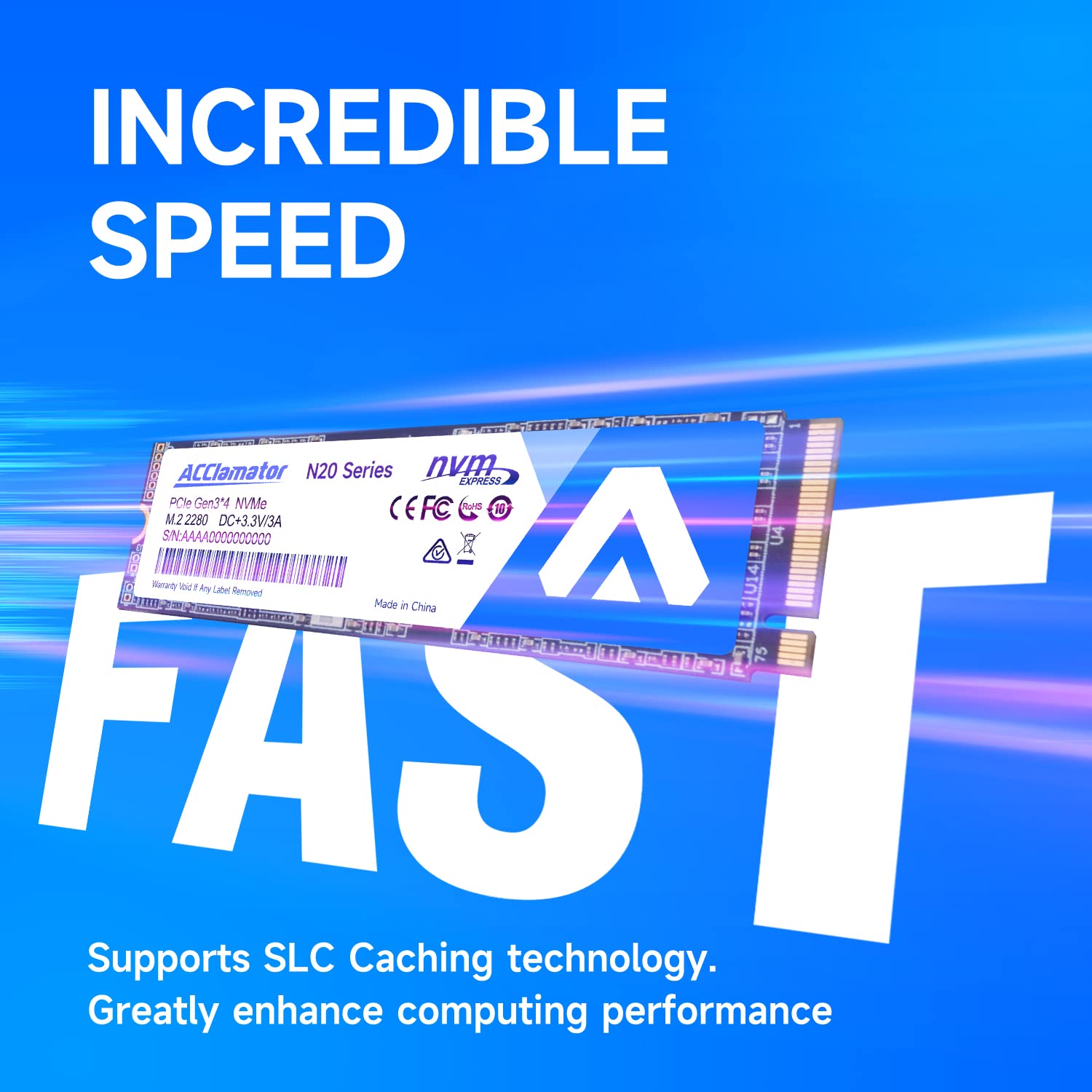 Amazon.com: Acclamator 256GB NVMe SSD PCIe M.2 2280 Internal SSD