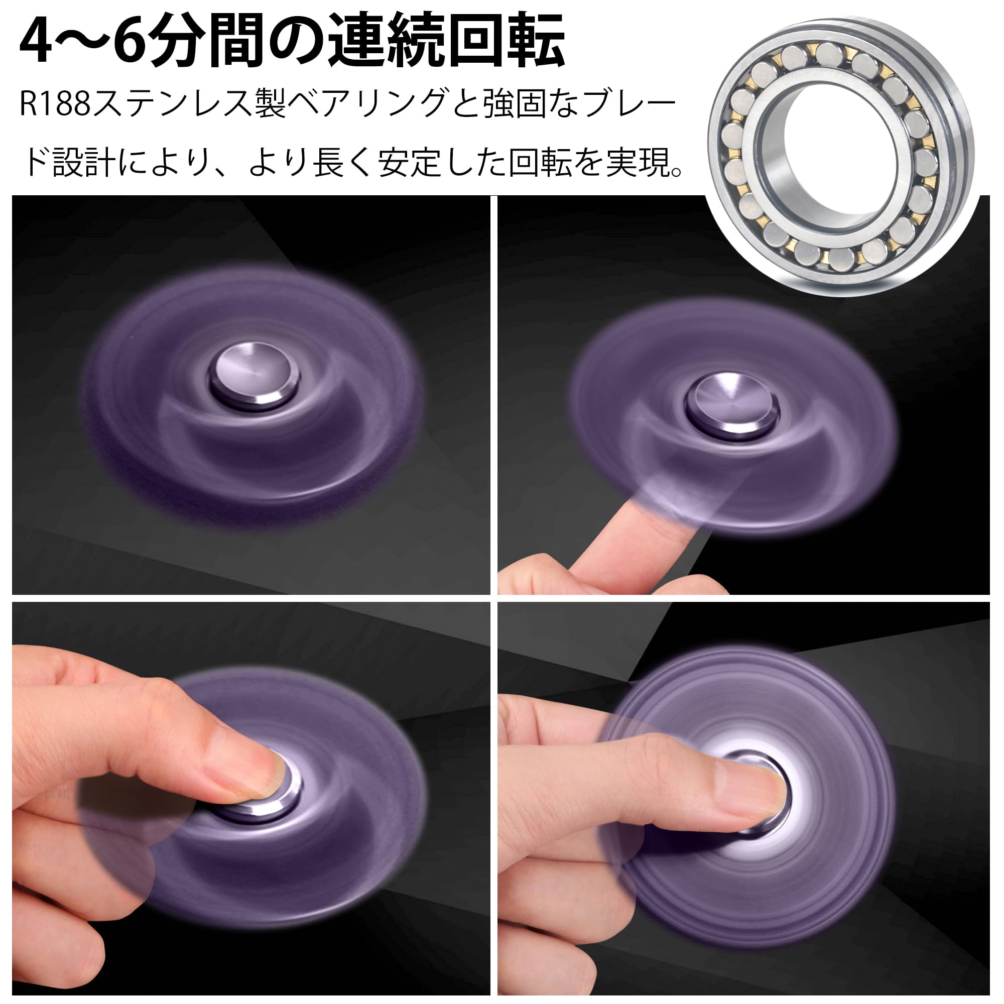 Amazon | VOFOLEN ハンドスピナー ストレス解消 グッズ かっこいい