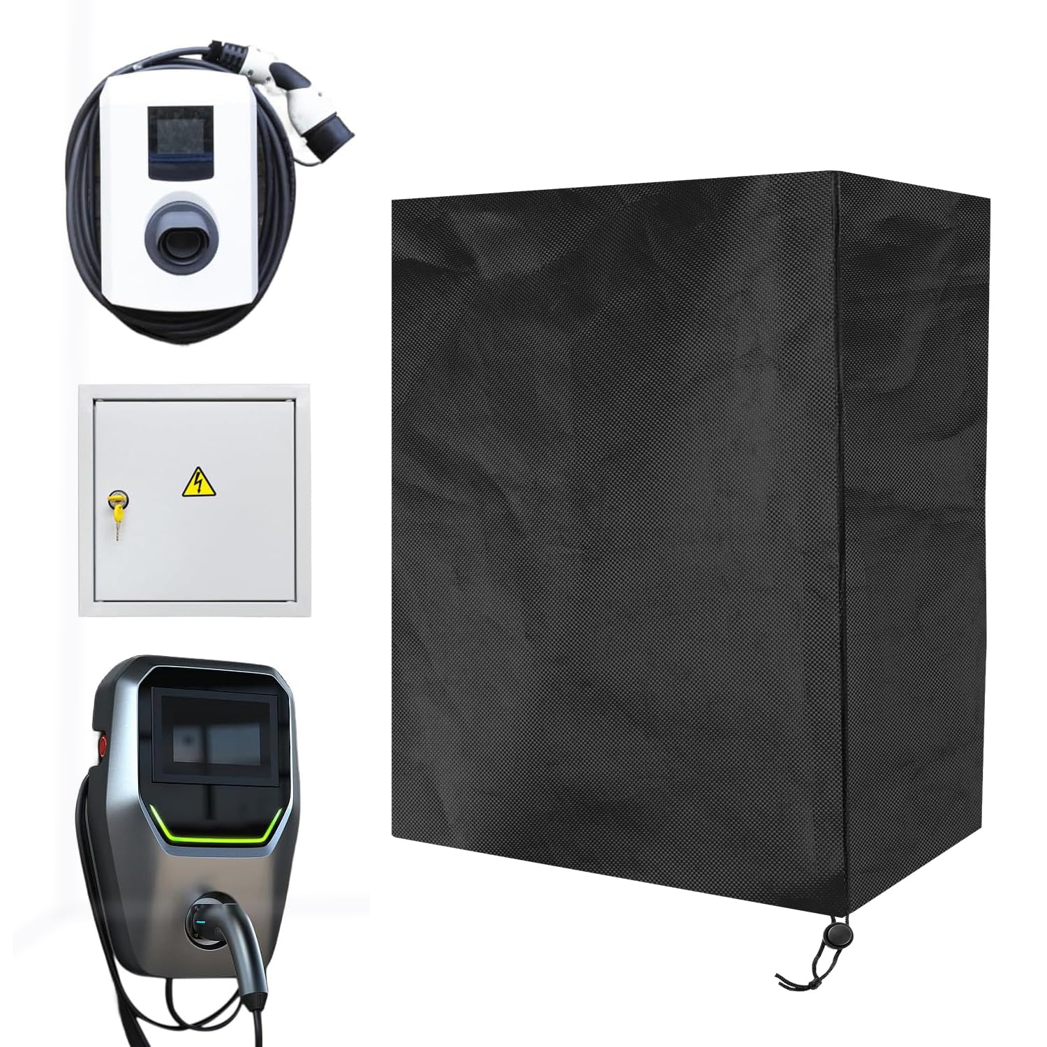 Weather Protection Roof for Station 40 x 32 x 20 cm Wall Mount Weather for Outdoor Solar Stazion Dustproof and Rainproof Wallbox Accessories (40 x 32 x 20 cm)