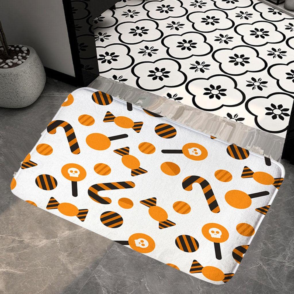 ATORSE® Printed Doormat Decor Front Door Carpet Area Rug Skull Candy