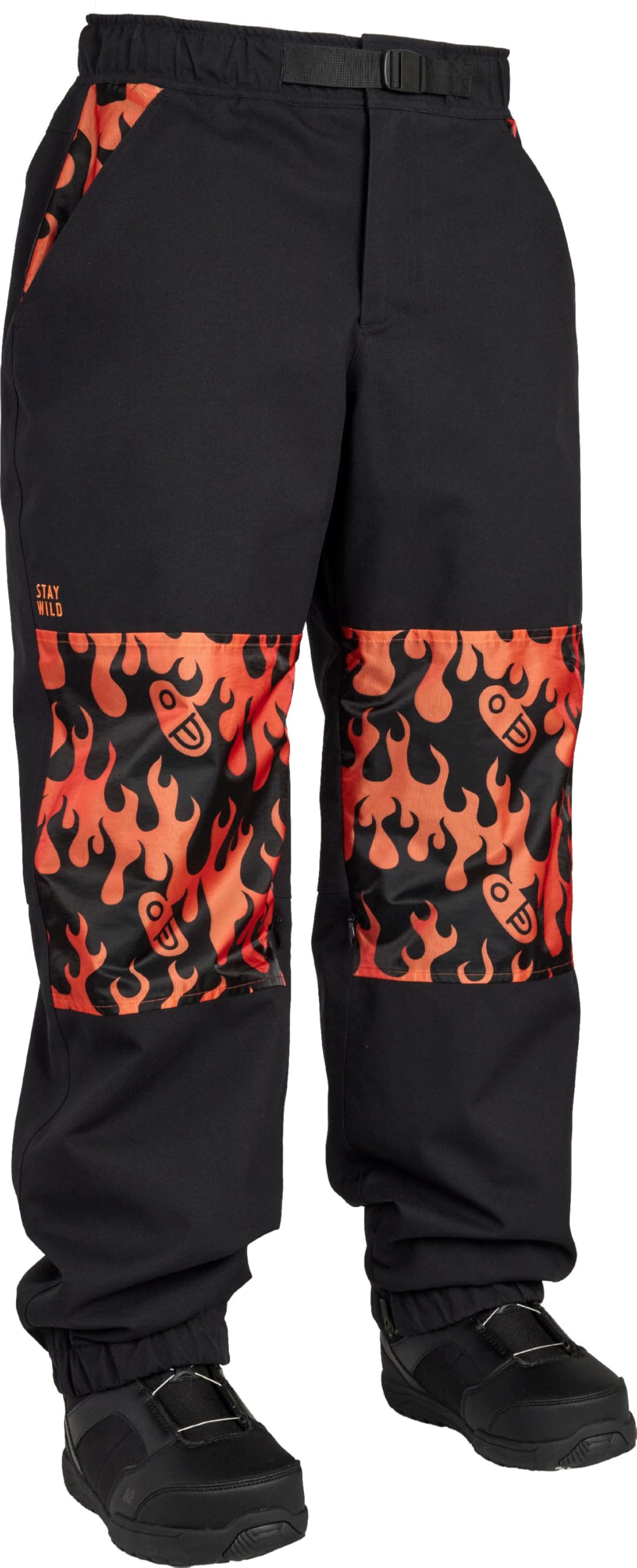 AIRBLASTER Elastic Boss Snowboard Pant, Flames, M