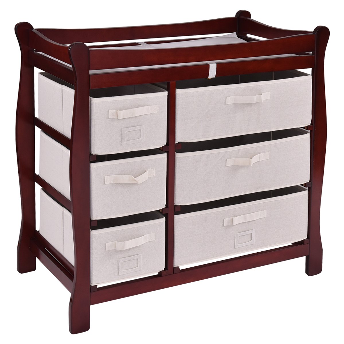 baby changing table with hamper