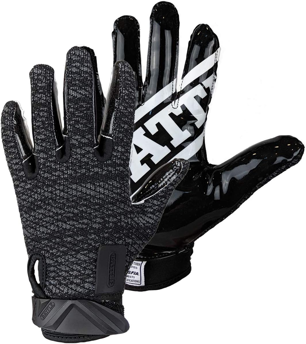 Battle Ultra-Hitch Adult Football Receiver Gloves : Sports & Outdoors