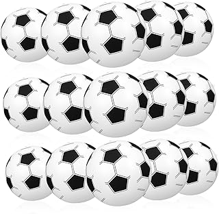 HONMEET Football Beach Balls Soccer Beach Balls 15pcs Soccer Inflatable Beach Ball 15pcs Soccer Ball Inflatable Pool for Summer Pool for Soccer Inflatable Soccer