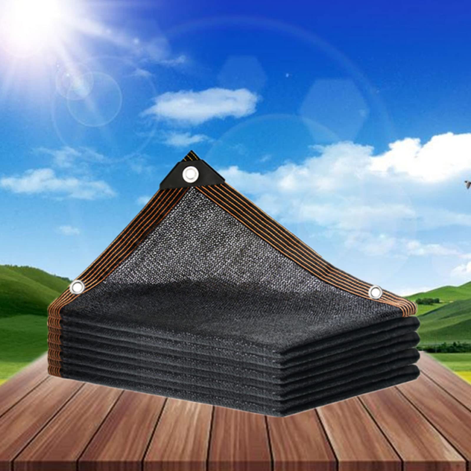 Anti-Uv Schatten Tuch,90% Beschattung,Sonnensegel Schattentuch,Sonnenschutznetz,Sonnensegel Wasserdicht,fürGarten/Pflanze/Gewächshaus/Scheune/Außen/Hof/Dach (6x7m/19.7x23ft)