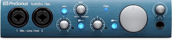 PreSonus AudioBox iTwo 2x2 USB/iPad Audio Interface with Studio One Artist and Ableton Live Lite DAW Recording Software