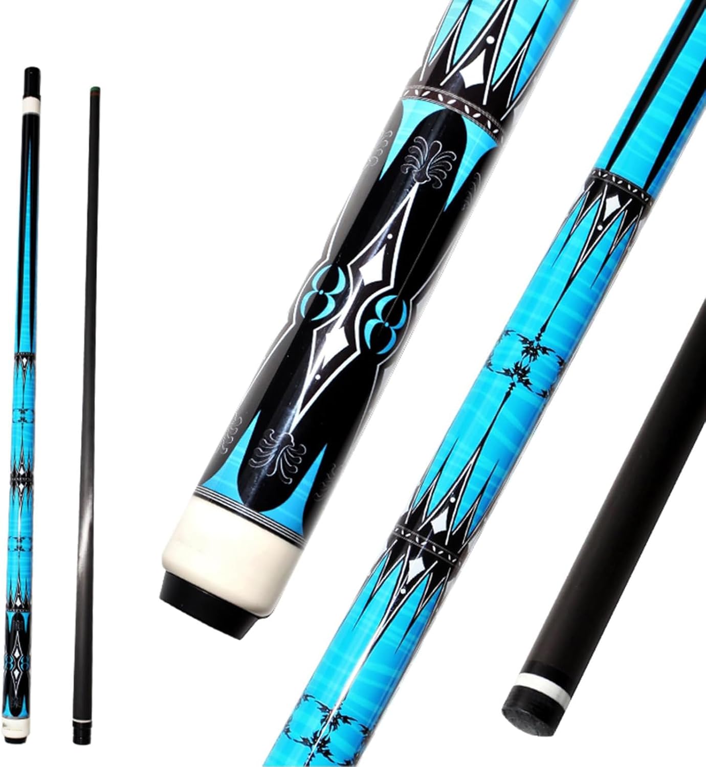 Professional Carbon Fibre Billiard Cue - 11.8mm Tip, 1/2 Joint, 58" Lightweight Pool Cue with 8-Tooth Connector - Perfect for Billiard Enthusiasts & Advanced Players