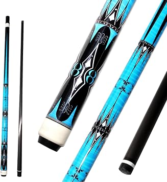 Professional Carbon Fibre Billiard Cue - 11.8mm Tip, 1/2 Joint, 58" Lightweight Pool Cue with 8-Tooth Connector - Perfect for Billiard Enthusiasts & Advanced Players