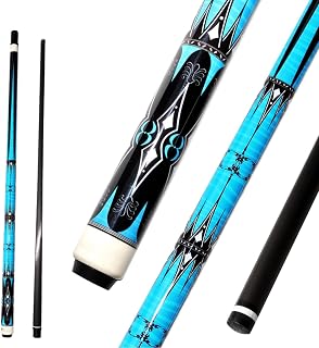 Professional Carbon Fibre Billiard Cue - 11.8mm Tip, 1/2 Joint, 58" Lightweight Pool Cue with 8-Tooth Connector - Perfect for Billiard Enthusiasts & Advanced Players