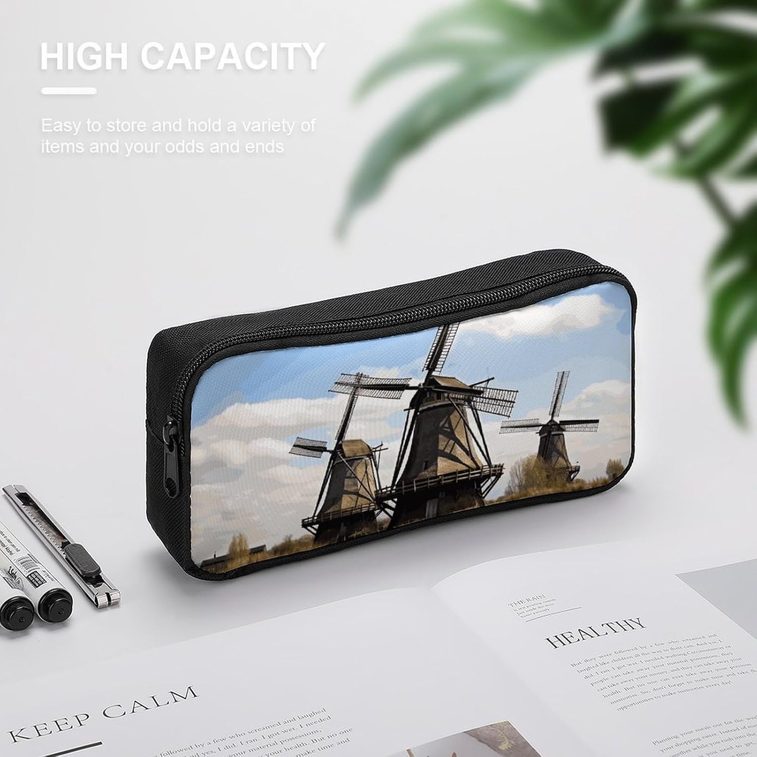 Windmills Pencil Case Large Capacity Pencil Pouch image 4