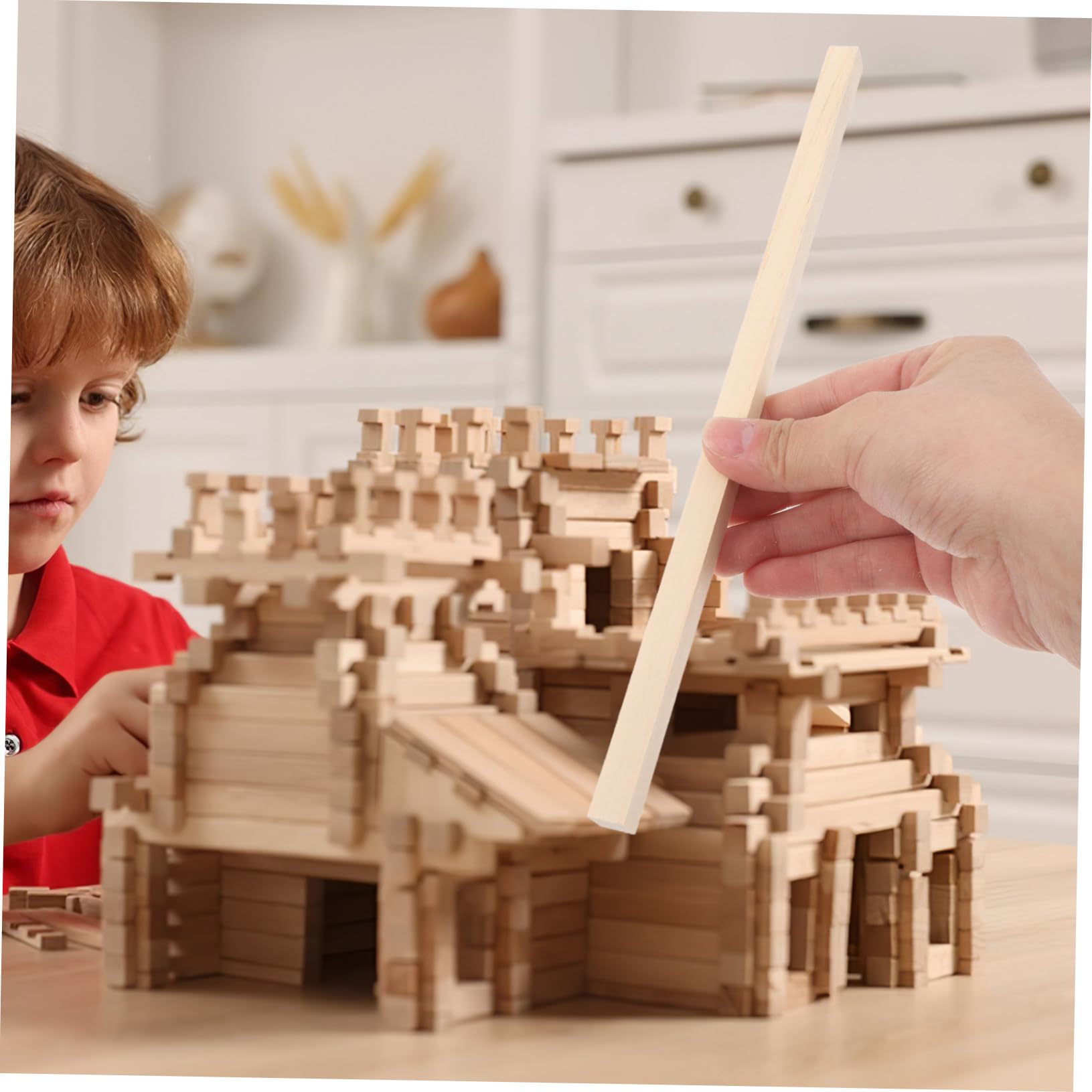 60 Stück Holzstäbe aus Lindenholz 25x1cm Unbehandelte Quadratische Holzdübel für Selbstgemacht Bastelprojekte Vielseitig für Modellbau und Dekoration Bastelbedarf für Schule