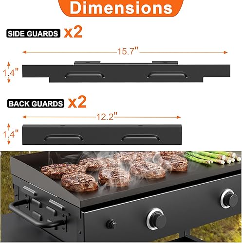 Miniatura 5 de BQMAX Protector de viento para plancha Blackstone de 36 pulgadas, protectores de viento para plancha Blackstone de 36 pulgadas y otras planchas,