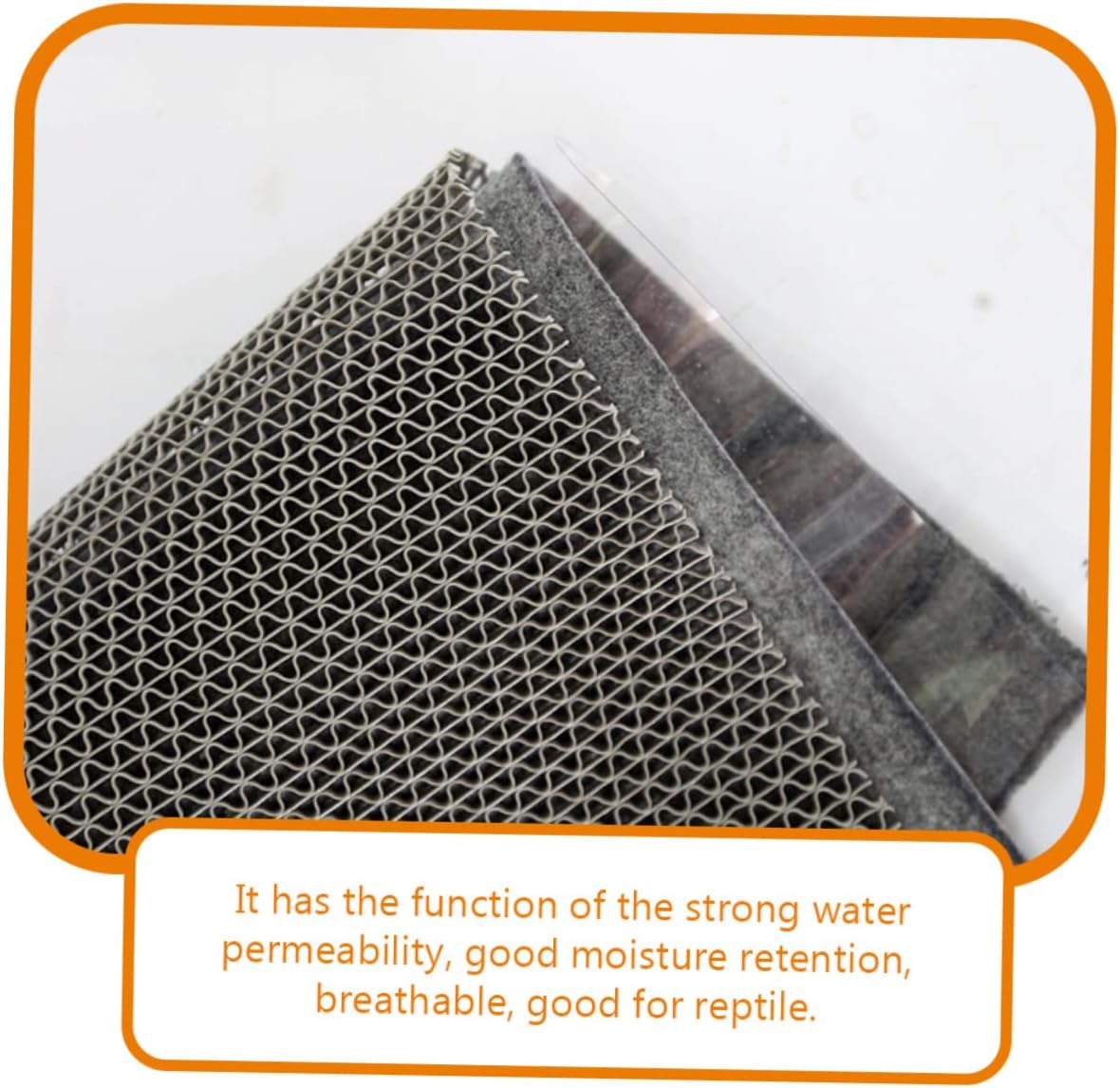 1 Set Reptile Carpet Mat for Lizard Snake Tortoise Reusable Bedding with Strong Water Permeability for Terrarium Habitat Easy to Clean Reptile Supplies