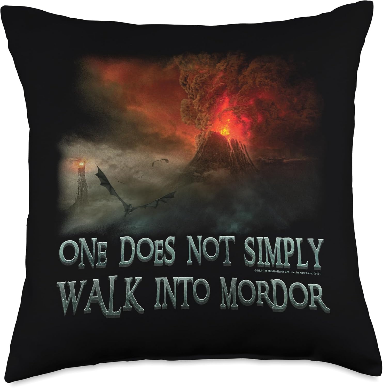 The Lord of the Rings Walk in Mordor Throw Pillow