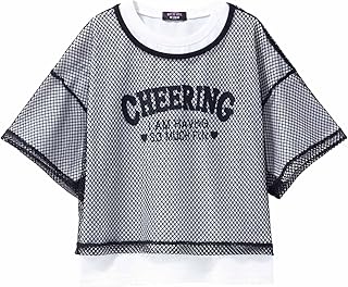 [リッチミックス] 半袖Tシャツ メッシュTシャツ アンサンブル 子供服 女の子 キッズ トップス