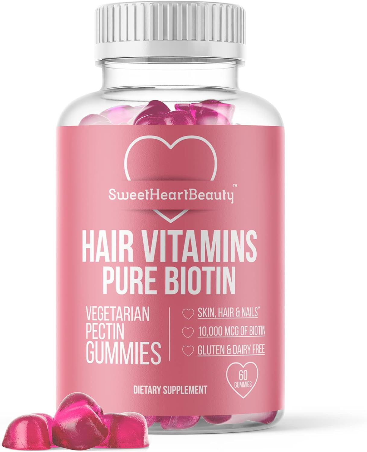Biotin 10000mcg Gummies by Sweetheart Beauty Biotin