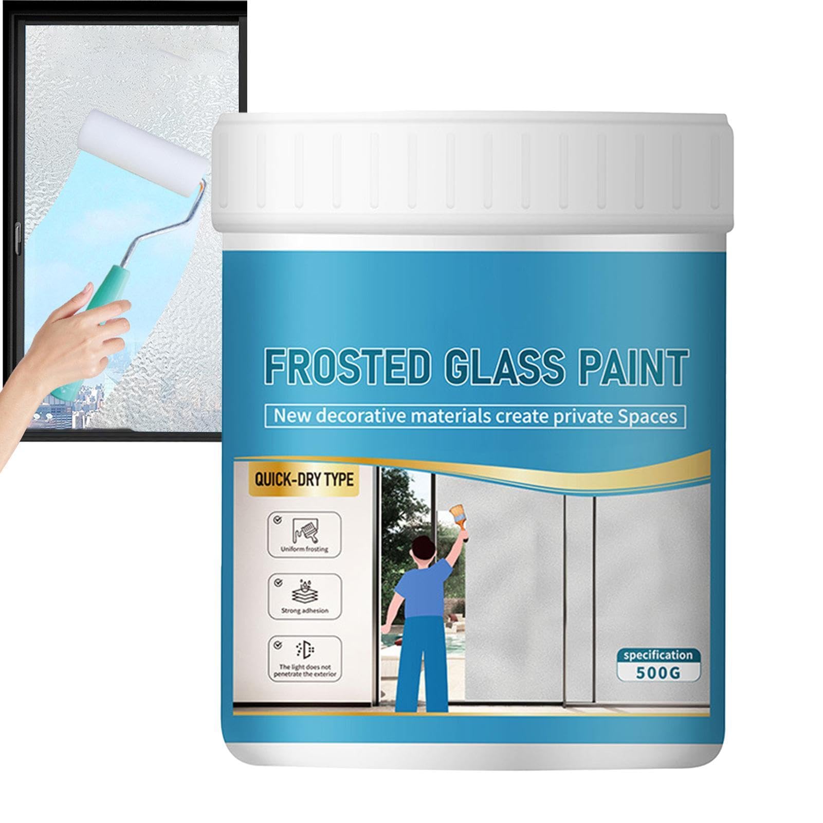 Peinture givrée pour fenêtre de cuisine | Protection intimité imperméable 500G