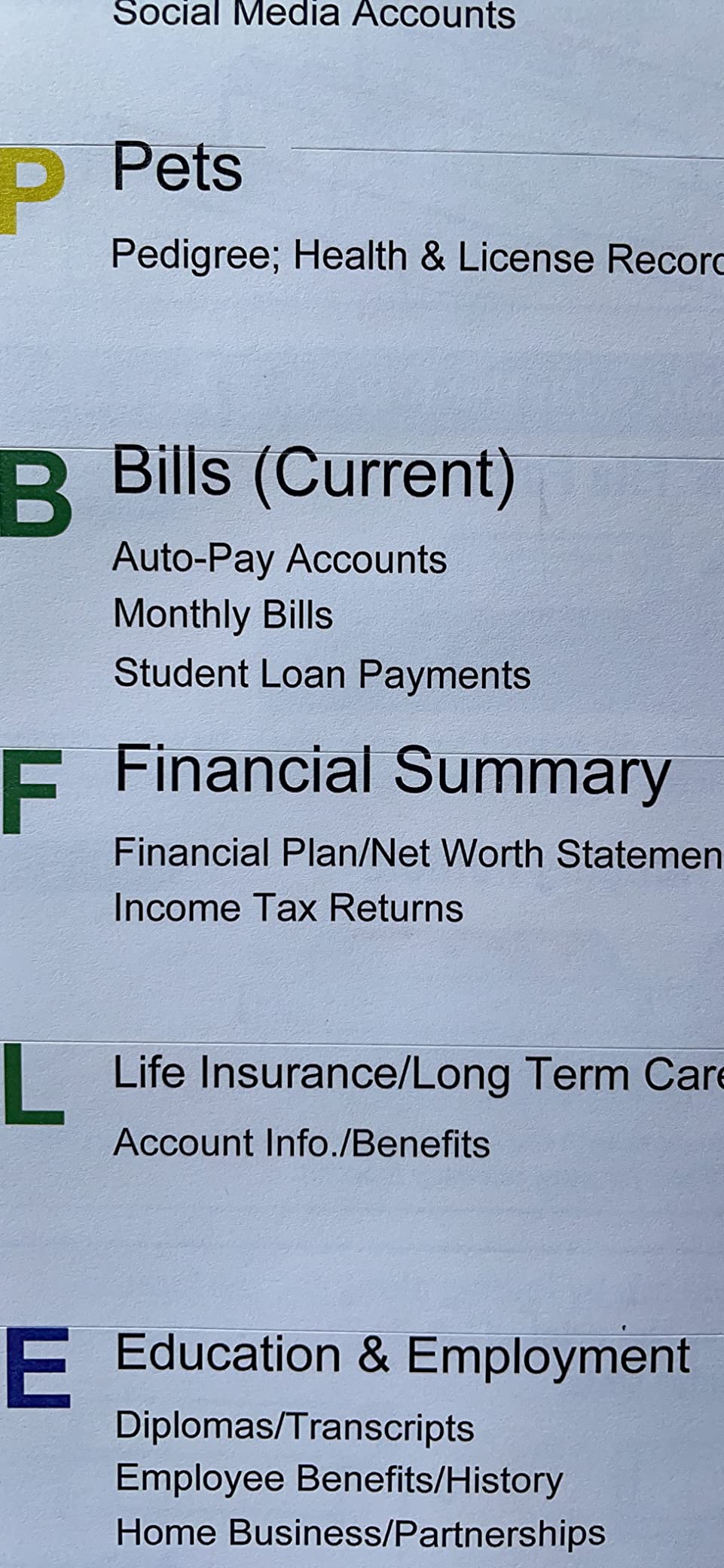 Smead Life Documents Drawer Kit (92015) Office Products
