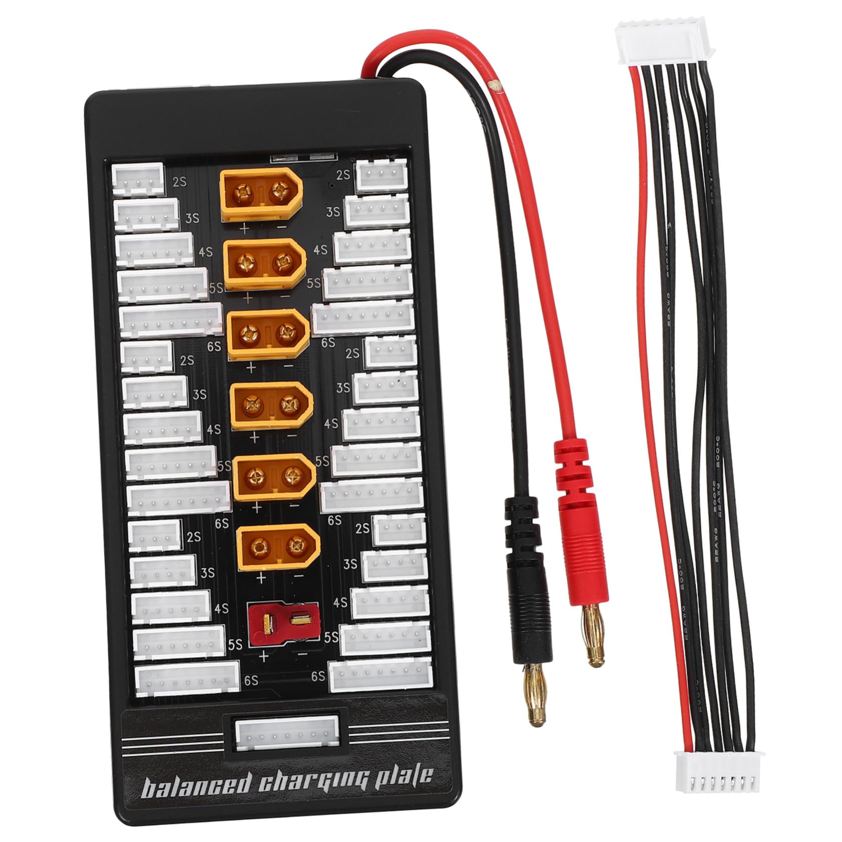 Placa de carga paralela Lipo para drones FPV y coches RC con conectores múltiples 8