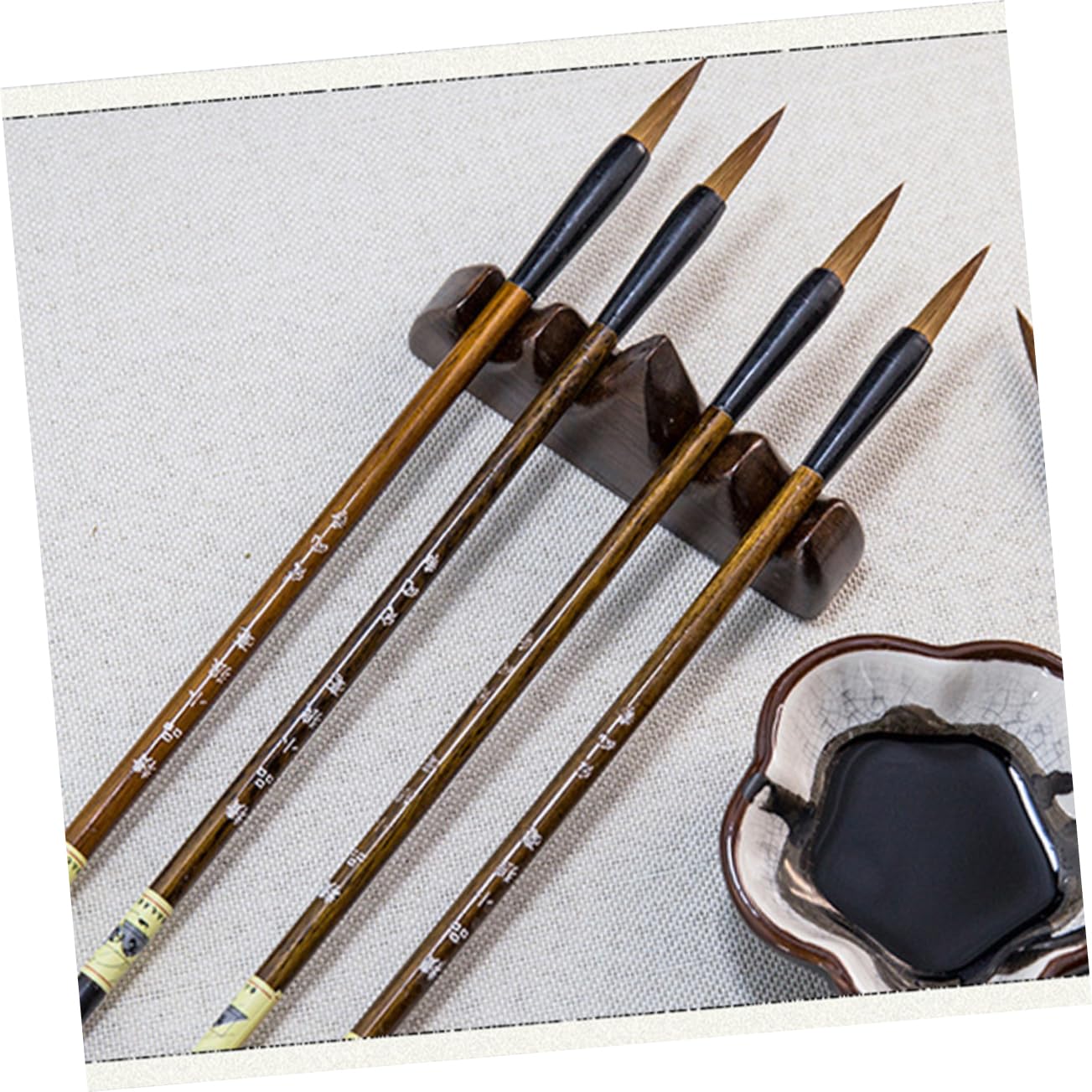 Angoily 3Pcs Weasel Hair Brush for Calligraphy Painting Drawing Flexible Writing Pens for Beginners to Advanced Learners for Watercolor and Line Art