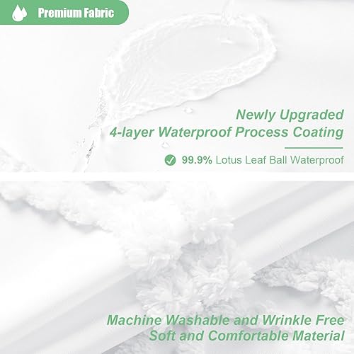 Miniatura 3 de Dynamene Cortina de ducha extralarga, 84 pulgadas de largo, cortina de ducha de tela a rayas de diamante bohemio para baño, juego de cortina de