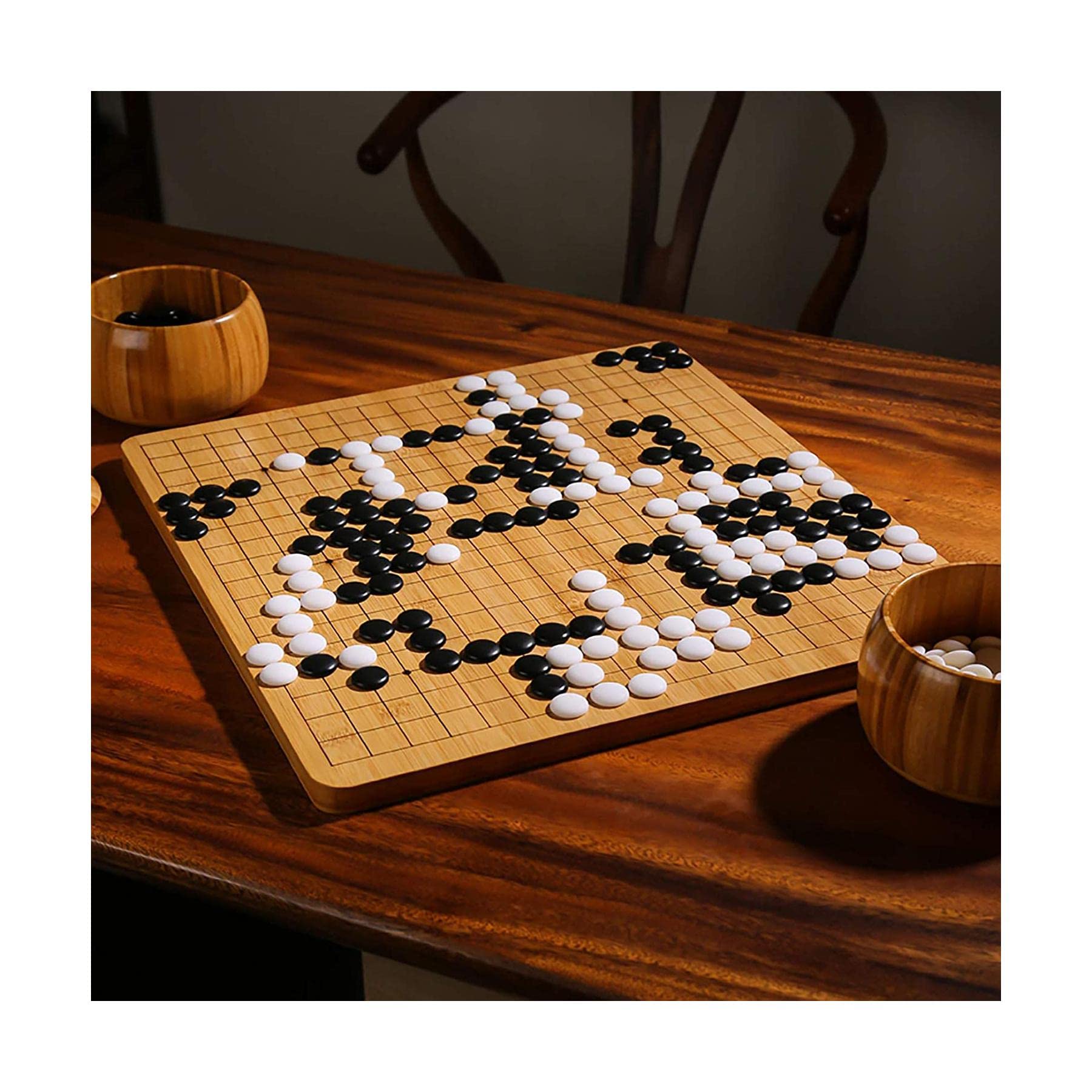 囲碁セット 木製ボードと石 囲碁セット 木製ボードと石 木製囲碁ボードと石セット
