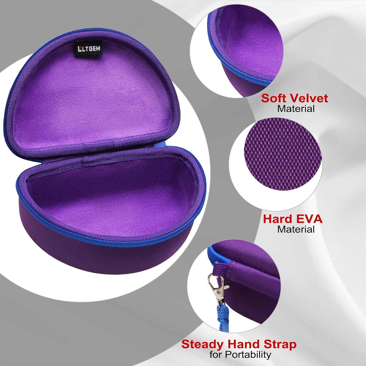 LTGEM Safety Glasses Case for Dewalt DPG82/DPG82-11/DPG82-11C/DPG82-11D/DPG82-21/DPG82-21C/DPG82-21D/DPG84 (Case Only)