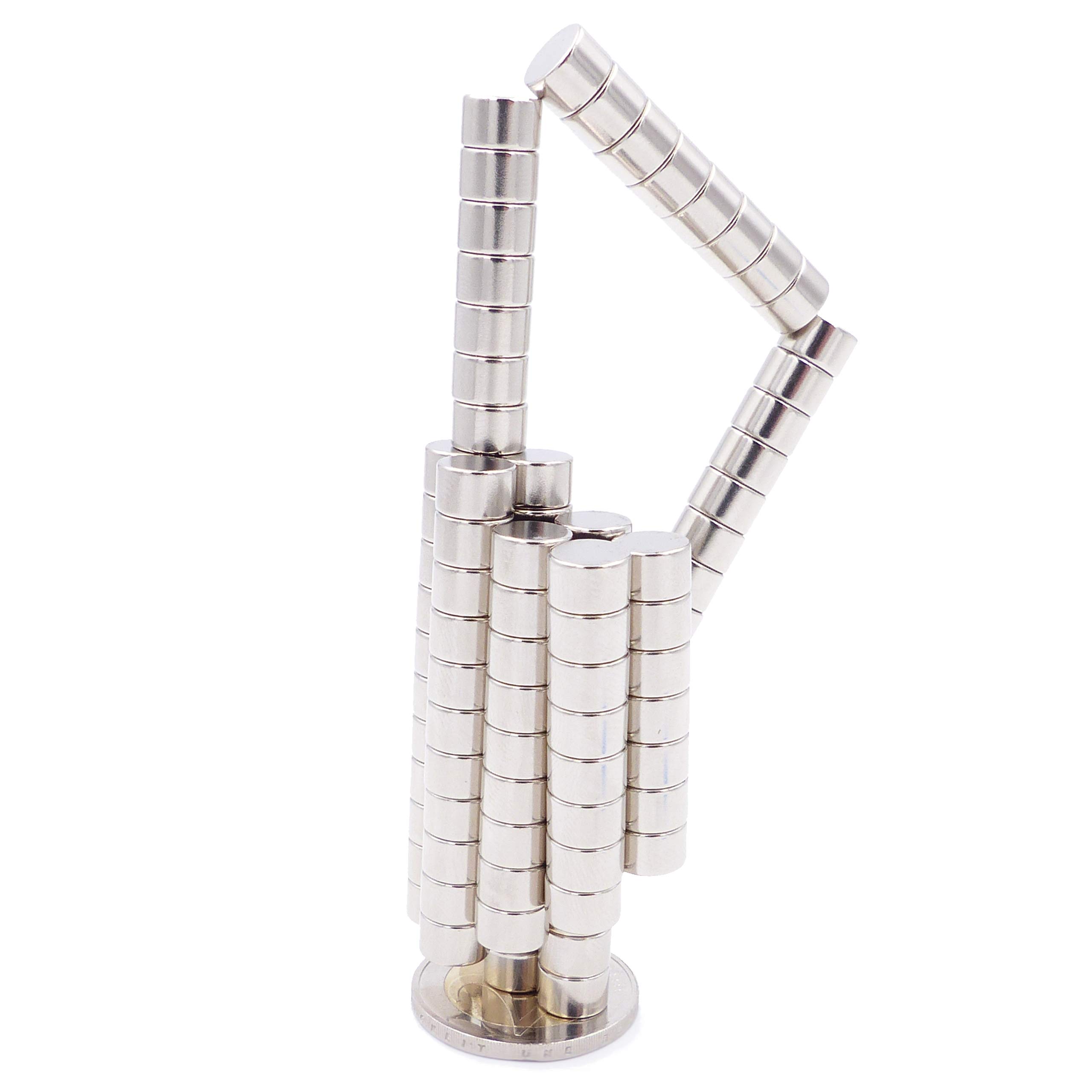 Aimants Néodyme N42 - 19mm X 2mm - Force 2,3kg - Lot De 10 - Parfaits Pour Bricolage, Modélisme Et Projets Créatifs