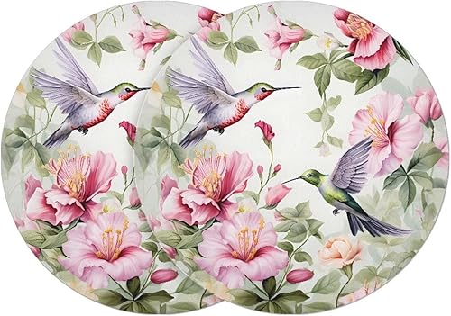 Miniatura 43 de Juego de 6 manteles individuales redondos resistentes al calor de mármol dorado de 15 pulgadas para decoración de mesa de comedor resistente al