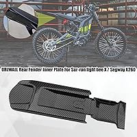 Vista 2 de Placa interior de guardabarros trasero para Seyway Sur-Ron LBX y S, base protectora de guardabarros, textura de fibra de carbono mejorada, aleta