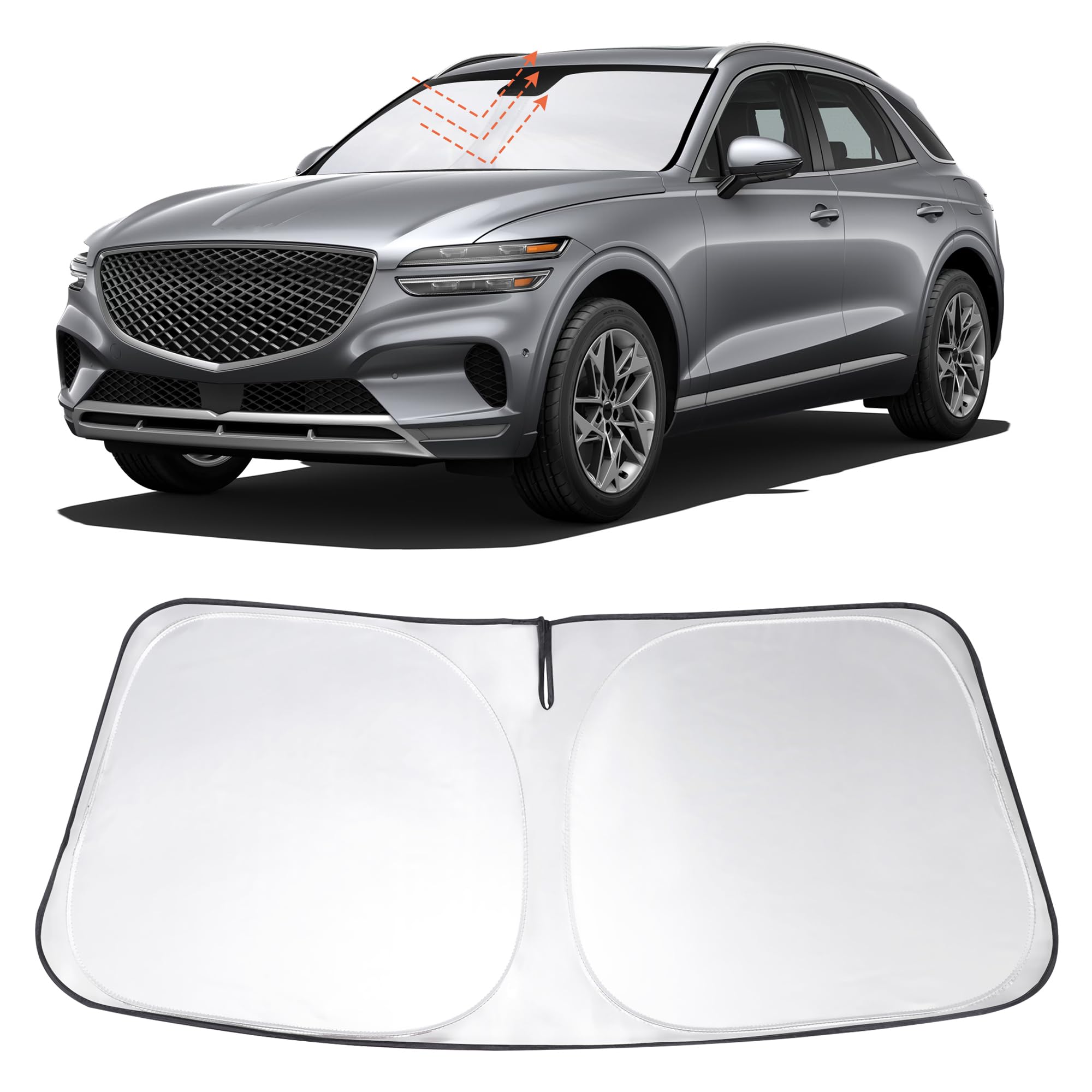 Windshield Sun Shade Sunshade for 2022-2025 2026 Genesis GV70