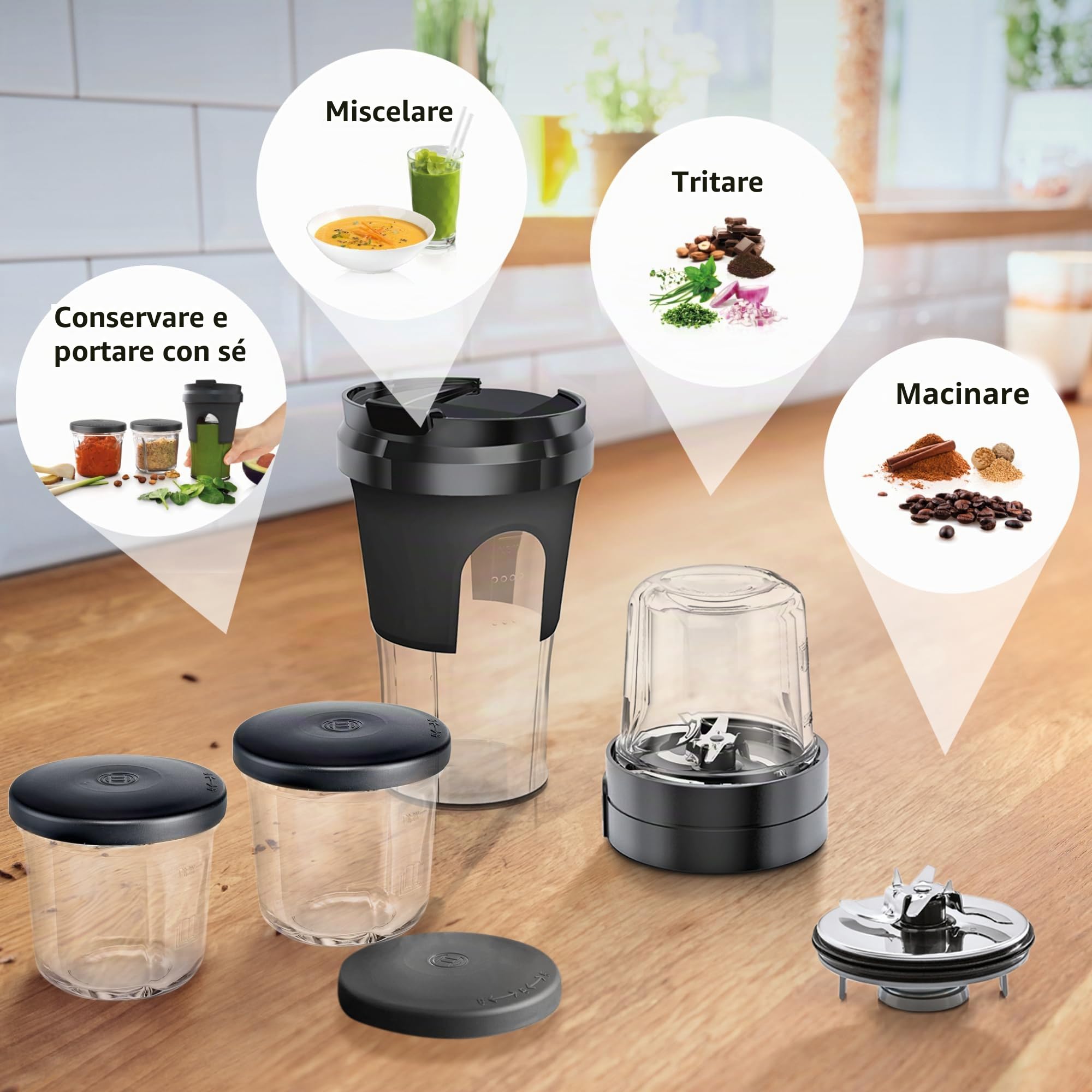 Bosch MUZ45XTM1 Accessorio Tritatutto 5 in 1