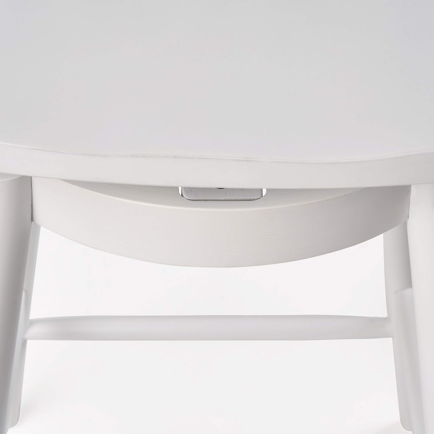 Christopher Knight Home Mia Farmhouse Spindle Back 30" Rubberwood Swivel Barstools (Set of 2), White